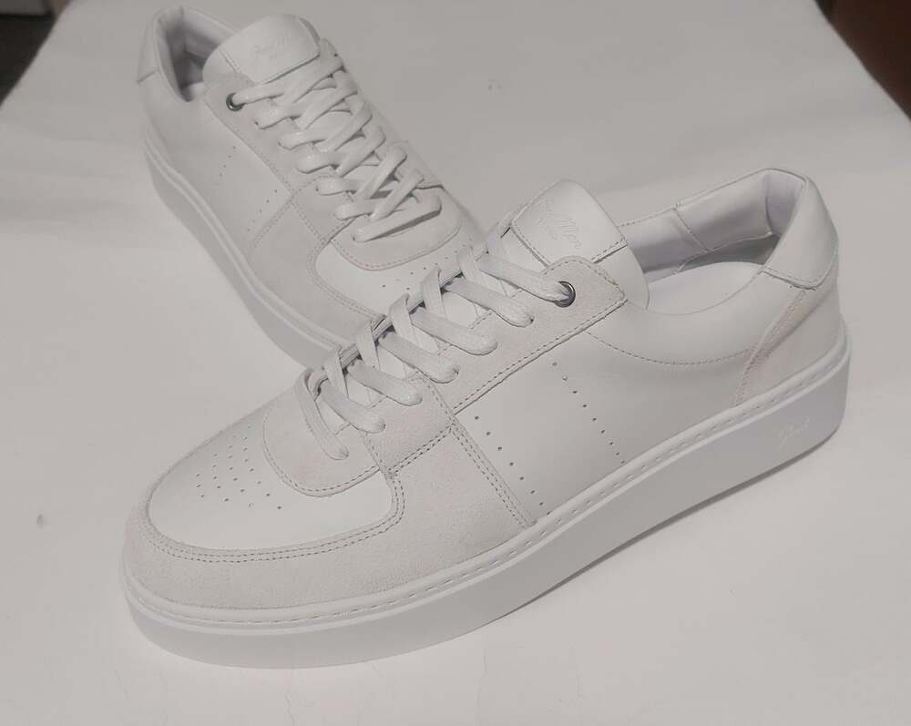 Good Man Brand Legend London Low Top Sneakers White Leather Shoes Mens 11 - Picture 5 of 9